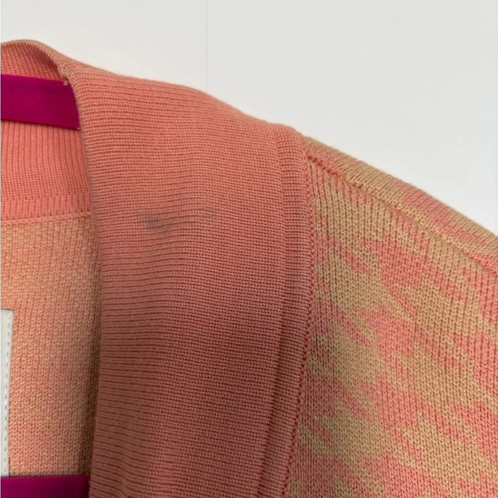 Sandro Women's Pink and Cream Cardigan - Picture 4 of 8